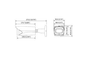 IP Bullet Starlight 1080p30, True Day/Night,  zoom 12X- autofocus, IR LED