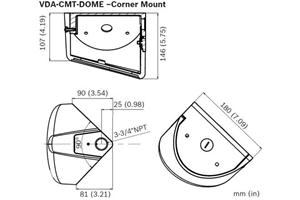 Accessorio angolare per telecamere FlexiDome