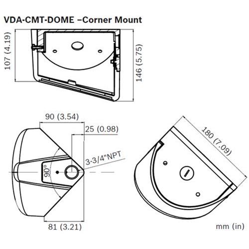 Accessorio angolare per telecamere FlexiDome