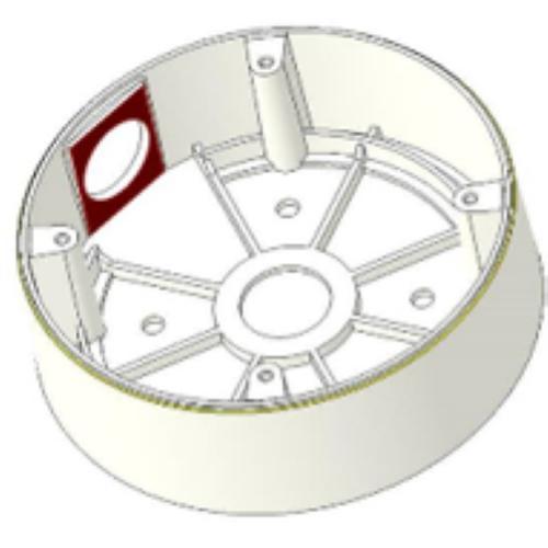 Box diametro 148mm per ingresso tubo e giunta...