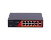 Switch PoE - 8 porte PoE + 2 SFP + 2 RJ45 