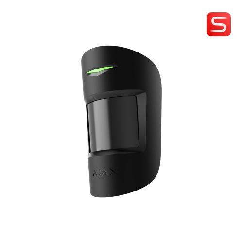 Ajax Superior - Rivelatore volumetrico PIR con doppia tecnologia e immunità per animali domestici - Bidirezionale - nero