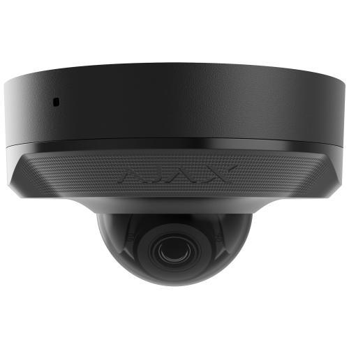 Telecamera Ajax DomeCam compatta 5Mp wireless Jeweller, camera IP dome con ottica fissa 2.8mm. Risoluzione 5 Megapixel, IR intelligente, design discreto. Protezione IP65, antivandalo IK10, colore nero.
