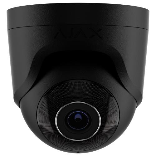 Telecamera Ajax TurretCam 8Mp wireless Jeweller, camera IP turret con ottica fissa 4mm. Risoluzione 8 Megapixel, IR intelligente, protezione IP65. Design antivandalo IK10, colore nero.