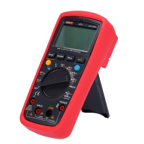 UT139C Uni-Trend Technology Multimetro digitale 6000 punti True RMS, CAT III 600V, temperatura, frequenza, capacità, filtro passa-basso
