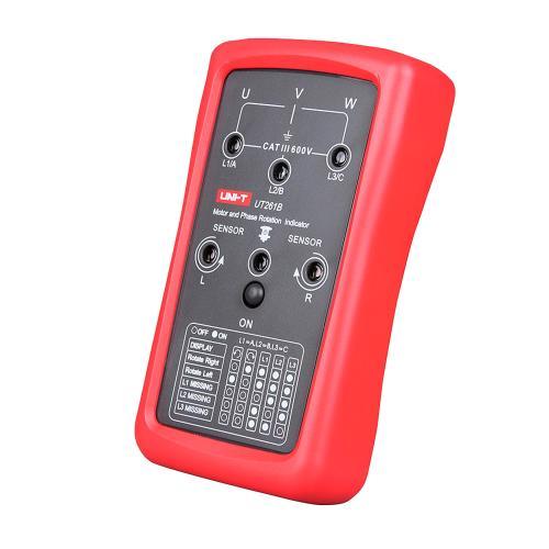 UT261B UNI-T Indicatore sequenza fasi 70-600V AC, frequenza 15-400Hz, LED indicatori rotazione motori