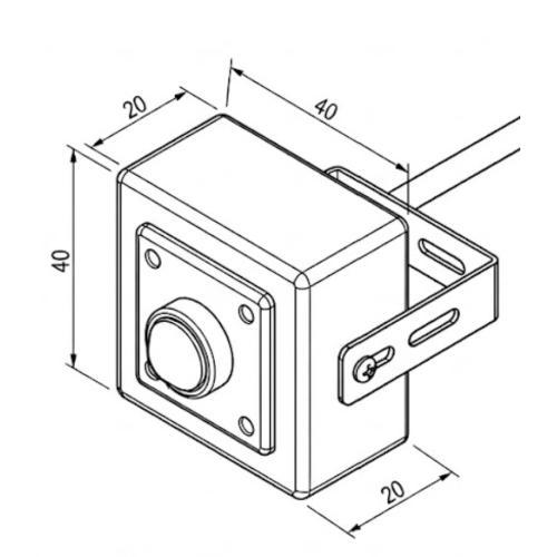 Telecamera 1080P Full HD ottica Pinhole 3,7mm