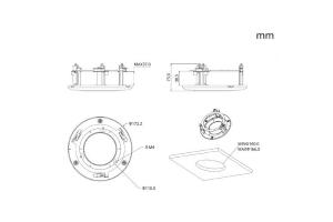 Adattatore per montaggio a incasso