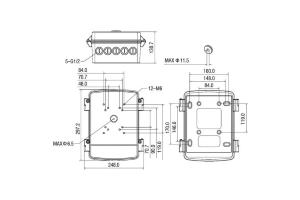 Junction Box in alluminio IP66 per speeddome