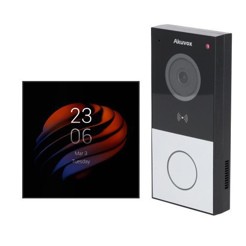 Kit videocitofono Akuvox E12W+PS51 PoE