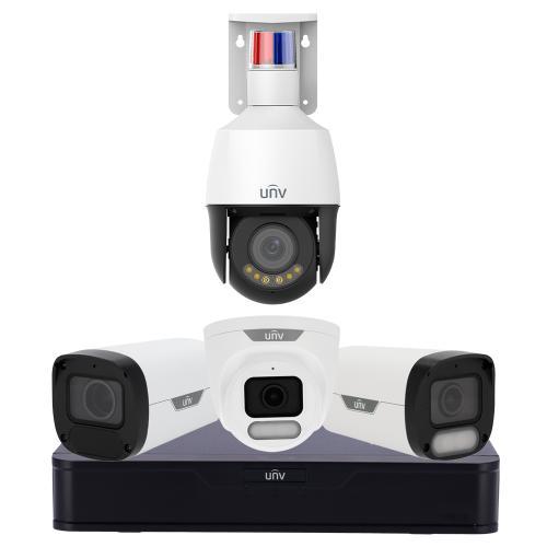 Kit demo Uniview NVR 8CH PoE + 4 cam miste