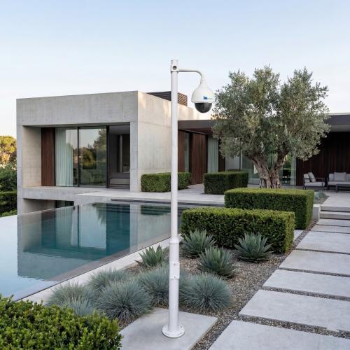 Palo per videosorveglianza 3,5 m in acciaio zincato IP65