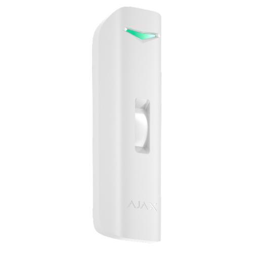 Rilevatore PIR+microonde a tenda Ajax Curtain Outdoor Mini, 5m, IP55, Grado 2, bianco
