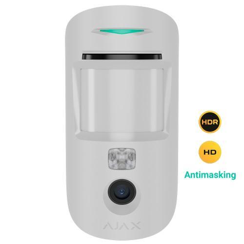 Rilevatore PIR wireless Jeweller con fotocamera HD, antimascheramento, bianco...