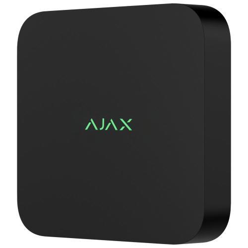 NVR Ajax DC 8 canali, bassa tensione 8-16V DC, HDD 16TB, fanless, nero