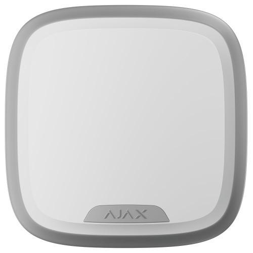 Sirena esterna wireless Jeweller grado 2, 113dB, LED strobo, IP54, bianca