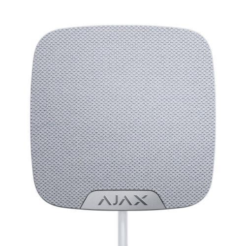 Sirena cablata Fibra interno 105dB, LED, tamper, bianca