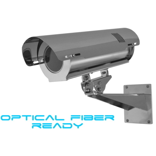 Custodia inox AISI 316L CSX806 con fibra ottica - 280 mm, 230V