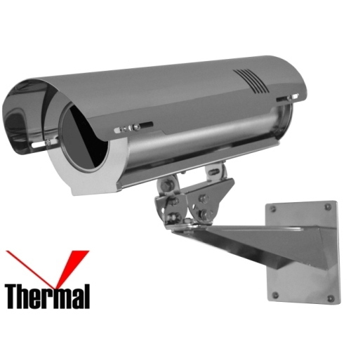 Custodia inox AISI 316L per termiche CSX840 (finestra germanio) - 280 mm, finestra germanio Ø35 mm, 230V