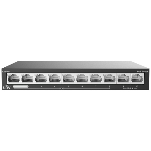 Switch PoE desktop 8p 100M + 2 uplink 88W Extend