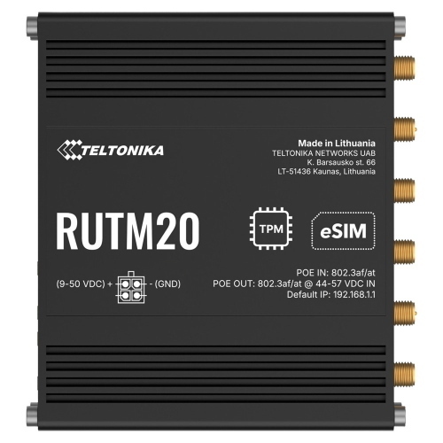 Router 5G dual SIM+eSIM WiFi5 Gigabit PoE in/out