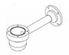 Staffa per montaggio a parete MIC-WMB-WD in alluminio bianco