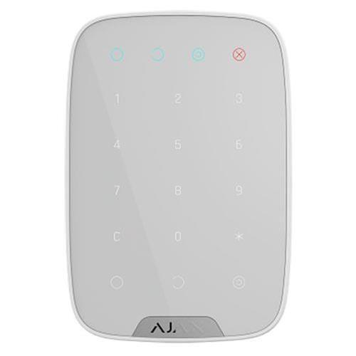 Tastiera wireless Jeweller, tasti touch retroilluminati, codice anticoercizione, grado 2, bianca