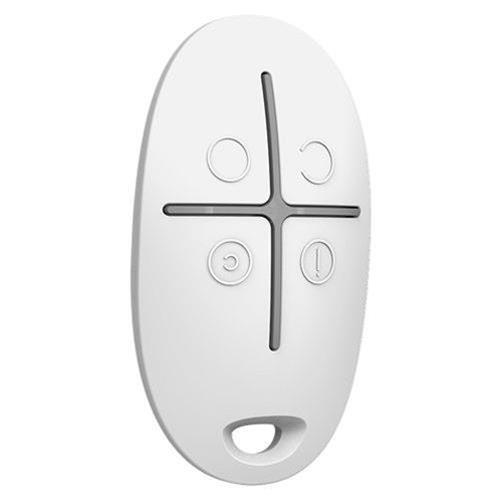 Telecomando wireless Jeweller, 4 pulsanti, antipanico, portachiavi, bianco