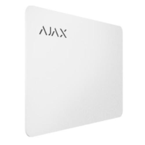 Tessera RFID Ajax Pass, DESFire, formato carta credito, bianca