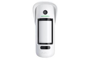 Rilevatore PIR esterno wireless Jeweller con fotocamera, doppio sensore, pet immune, IP55, bianco