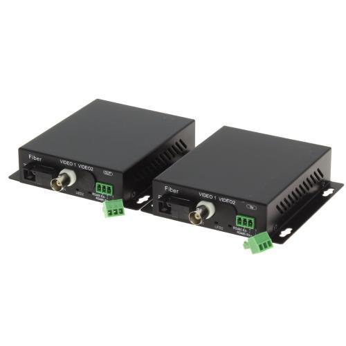 Sistema di trasmissione HDCVI/AHD su fibra ottica monomodale in tempo reale