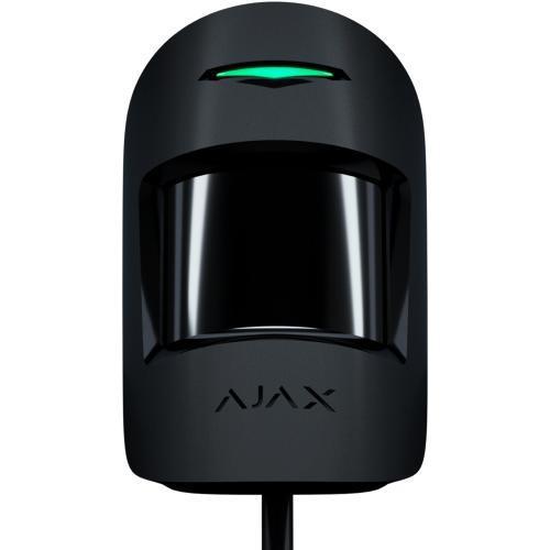 Rilevatore PIR cablato Fibra, portata 12m, antimascheramento, pet immune 20kg, nero