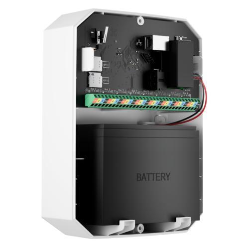 Centrale Ajax Hub Hybrid 4G cablata Fibra, wireless Jeweller, 100 dispositivi, bianca