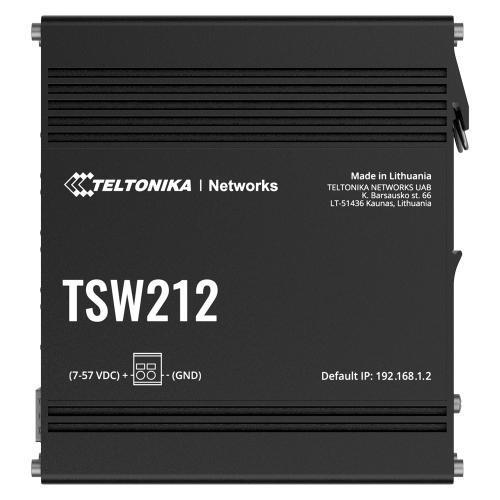 TSW212 Teltonika Switch Managed Industriale - 8 porte Ethernet RJ45 Gigabit +...