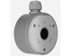 Scatola di giunzione Ajax JunctionBox per telecamere bullet e turret. Protezione connessioni e cavi, passaggio cavi ordinato. Installazione professionale a parete o soffitto, colore bianco.