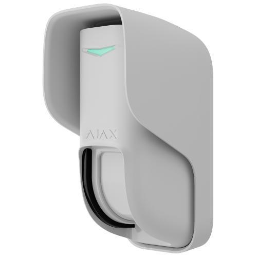 Rilevatore movimento a tenda wireless esterno, doppia tecnologia PIR+MW, Jeweller, bianco