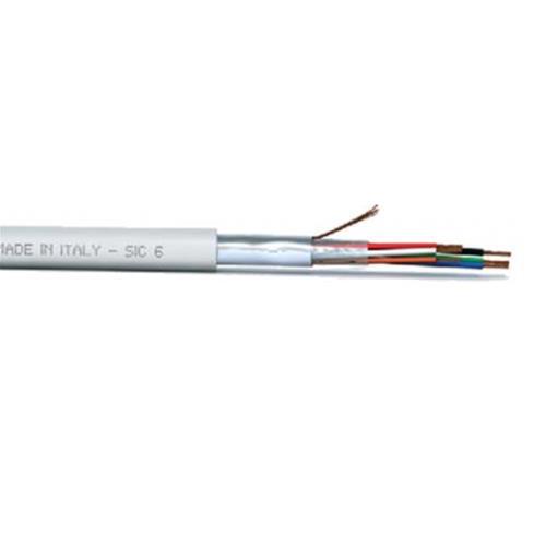 SIC 24 E PVC Cavo allarme 4X0,22+2X0,50+T+S PVC Eca